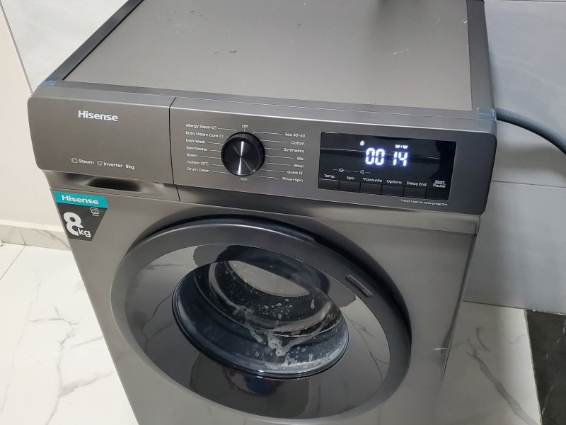 HISENSE FRONT LOAD WASHING MACHINE 12/8 WASH AND DRY