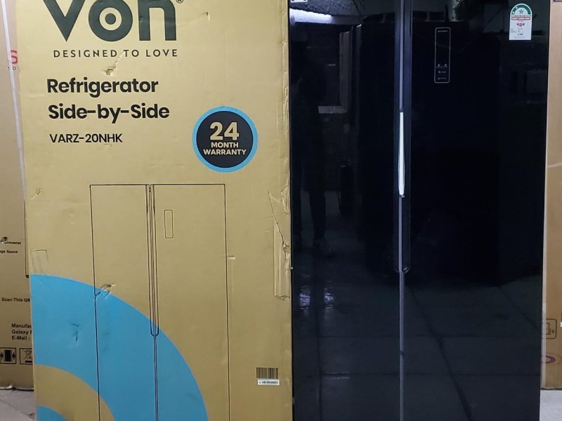 Von 442 litres side by side refrigerator